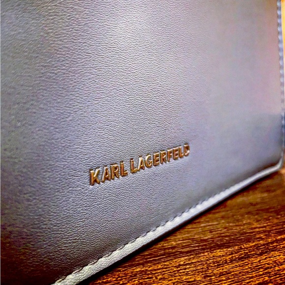 KARL LAGERFELD BLUE STYLISH SIGNATURE WOMENS BAG - Picture 5 of 6